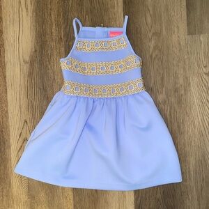 Lilly Pulitzer Girls Holiday Dress Purple/Blue Size XS 2-3